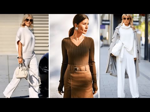 Minimalist Elegant Fashion Trends for Fall 2024 | Natural Fashion for Women Over 70+ 60+ 50+